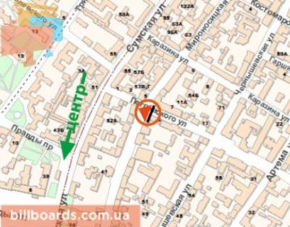 Scrolller, Scroll A in Kharkiv Aroslava Mudrogo st. (kolis. Petrovs'kogo st.), 6/8 / Mironosic'ka st., 48 - 155312 scheme