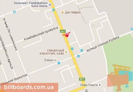 Citylight  in Kherson Usakova av., 58 scheme