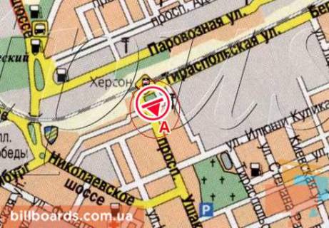 Scrolller, Scroll  in Kherson Privokzal'naa pl. - Usakova av. - 81249 scheme