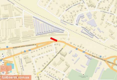 Billboard B in Khmelnitsky L'vivs'ke sose, 3, navproti scheme