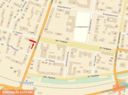 Citylight B in Khmelnitsky Kam'anec'ka st., 82, zupinka "Filarmonia" scheme