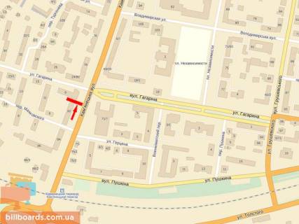 Citylight B in Khmelnitsky Kam'anec'ka st., 82, zupinka "Filarmonia" scheme