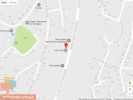 Citylight A in Kyiv Kajsarova st., 15, AZS "KLO" __ Rozmisuet'sa til'ki VINIL scheme