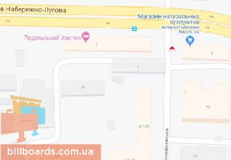 Citylight  in Kyiv Pocajninskaa st. - Naberezno-Lugovaa st., 3 scheme