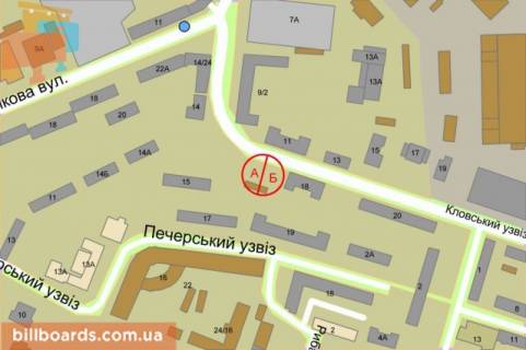 Cityscroll A in Kyiv Mecnikova st., 2, navproti BC "Parus", v storonu st. Basejna scheme