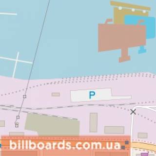 Citylight B in Kyiv Naberezno-Lugova st., 4 - Pocajnins'ka st. scheme