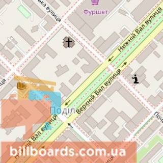 Cityscroll A in Kyiv Niznij Val st., 51 - Pocajnins'ka st., na svitlofori scheme