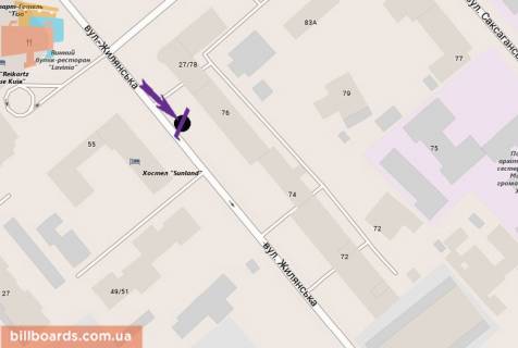 Citylight B in Kyiv Zilans'ka st., 76 scheme