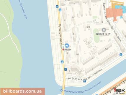 Citylight A in Kyiv Rusanivs'ka naberezna, 4 scheme