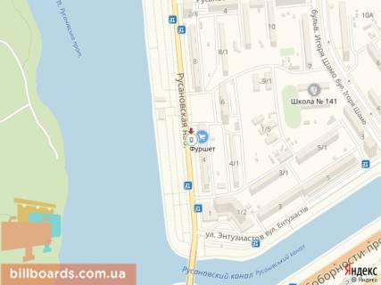 Citylight B in Kyiv Rusanivs'ka naberezna, 4 scheme