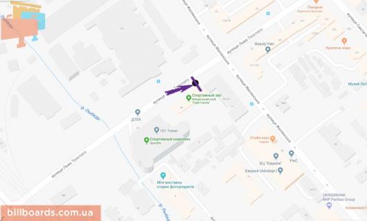 Citylight A in Kyiv Tolstogo st., 55 scheme