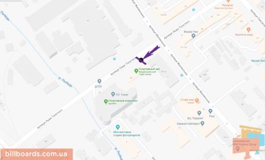 Citylight B in Kyiv Tolstogo st., 55 scheme