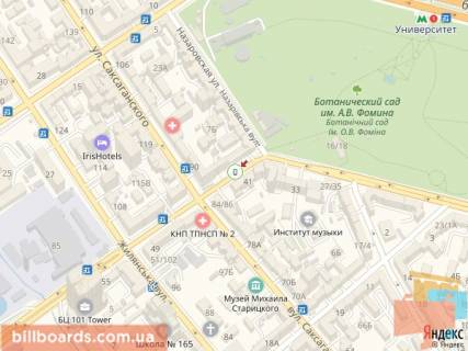 Citylight A in Kyiv Tolstogo st., 16, navproti restoranu Velur scheme