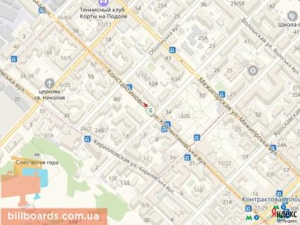 Citylight A in Kyiv Kostantinivs'ka st., 3B - Vvedens'ka st. scheme