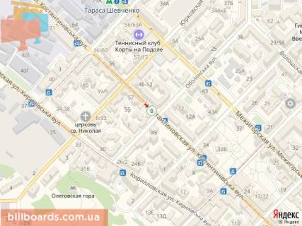 Citylight A in Kyiv Kostantinivs'ka st., 51a - Obolons'ka st. scheme