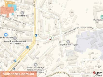 Citylight B in Kyiv Citadel'na st., 6/8 scheme