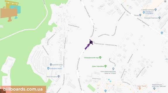 Citylight A in Kyiv Podil's'kij uzviz, 25 scheme