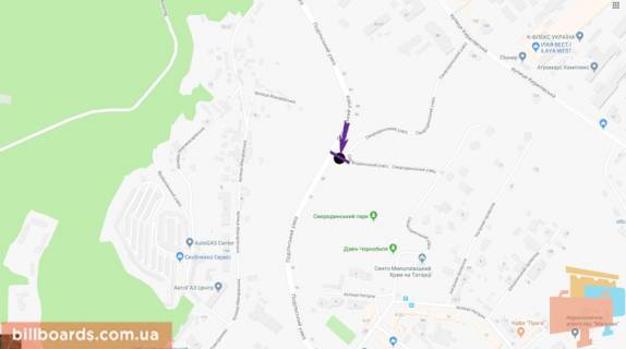 Citylight B in Kyiv Podil's'kij uzviz, 25 scheme