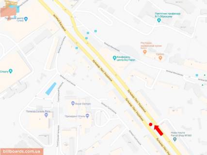 Cityscroll A in Kyiv, 1.8x1.2  Ukrainki bst., 3, na svitlofori, v storonu st. Hresatik scheme