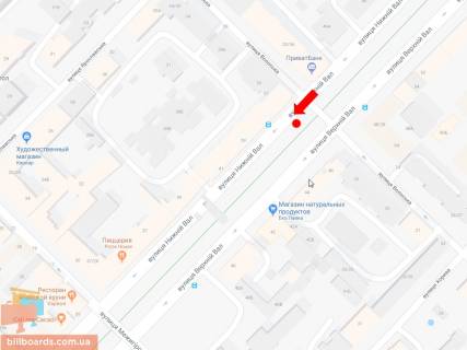 Cityscroll A in Kyiv, 1.8x1.2  Niznij Val st., 41/27 - st. Volos'ka, na svitlofori, v storonu st.m. "Kontraktova pl." scheme