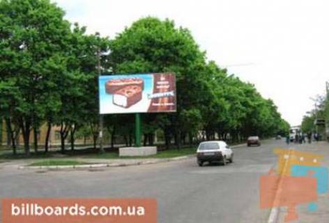 Billboard A in Kramatorsk Maakovs'kogo st. - Stusa st. (kolis. Socialisticna st.) Photo 1