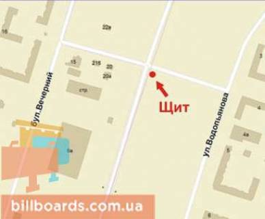 Billboard B in Krivy Rig Ob'izna st., 15 scheme