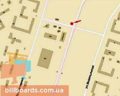 Billboard B in Krivy Rig Ob'izna st., 22a scheme