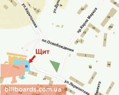 Billboard A in Krivy Rig Vizvolenna pl., 2a, niznij scheme