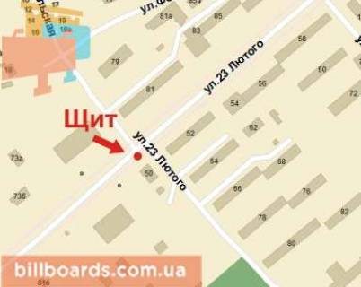 Billboard B in Krivy Rig Kolacevs'kogo st. (kolis. 20 Fevrala st.), 52 scheme