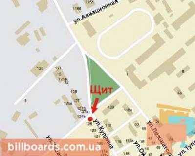 Billboard B in Krivy Rig Kuprina st., 127 scheme