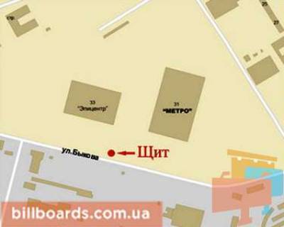 Billboard B in Krivy Rig Bikova st., 31 scheme