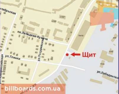 Billboard A in Krivy Rig Starovokzal'na st. (kolis. Uric'kogo st.), 5 scheme