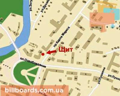 Billboard B in Krivy Rig Marksa av., 45 scheme