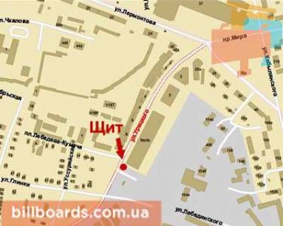 Billboard B in Krivy Rig Starovokzal'na st. (kolis. Uric'kogo st.), 5 scheme