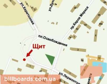 Billboard A in Krivy Rig Vizvolenna pl., 2a, verhnij scheme
