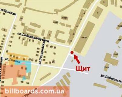 Billboard B in Krivy Rig Starovokzal'na st. (kolis. Uric'kogo st.), 5 scheme