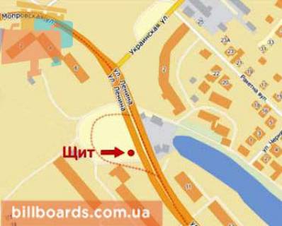 Billboard A in Krivy Rig Svato-Mikolaivs'ka st. (kolis. Lenina st.), 10 scheme