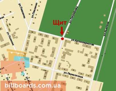 Billboard A in Krivy Rig Almazna st., 2 scheme
