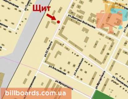 Billboard B in Krivy Rig Kolacevs'kogo st. (kolis. 20 Fevrala st.), 8 scheme
