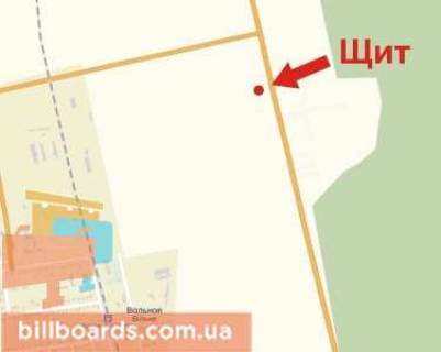 Billboard A in Krivy Rig Kirovograds'ke sose, v'izd v misto scheme