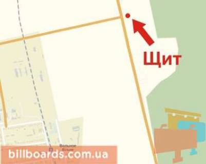 Billboard A in Krivy Rig Kirovograds'ke sose, v'izd v misto scheme