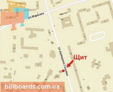 Billboard A in Krivy Rig Golovka st., 10 scheme