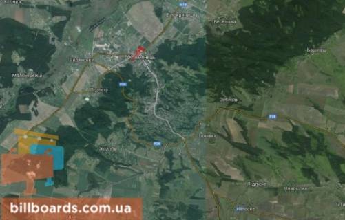 Billboard B in Kremenets g. Kremenec scheme