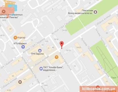 Citylight B in Kremenchuk Sobornaa st. (byvs. Lenina st.), 12/16 scheme