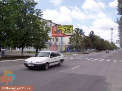 Billboard B in Lisichansk Peremogi st. (kolis. Lenina st.), 149 Photo 1
