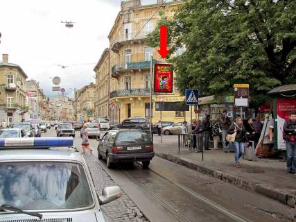 Citylight A in Lviv, 1.8x1.2  Franka st. / Saksagans'kogo st., 13, bank "Credit Agricole" Photo 1