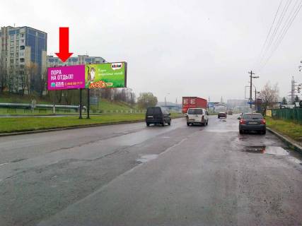 Billboard  in Lviv Hutorovka st., vozle rynka "Suvar", razdelitel', v storonu Naucnaa st., levyj Photo 1