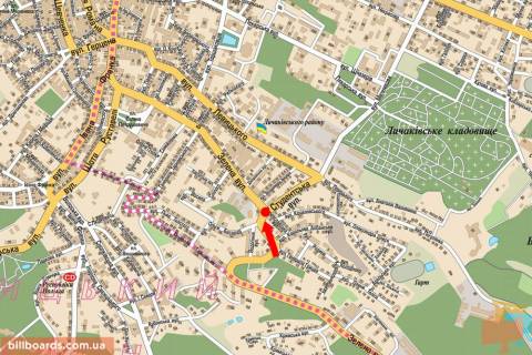 Scrolller, Scroll A in Lviv, 2.3x3.14  Zelena st., 72 / Students'ka st., v centr - 154608 scheme