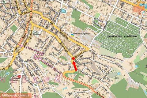 Scrolller, Scroll A in Lviv, 2.3x3.14  Zelena st., 72 / Students'ka st., v centr - 154612 scheme