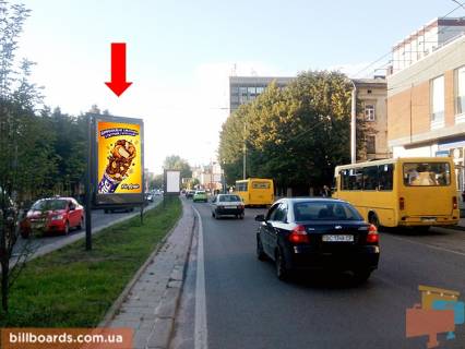 Cityscroll A in Lviv, 1.8x1.2  Cornovola av., 9 / Zernova st., rozdil'nik, bila gotelu "L'viv", na svitlofori, z centru Photo 1